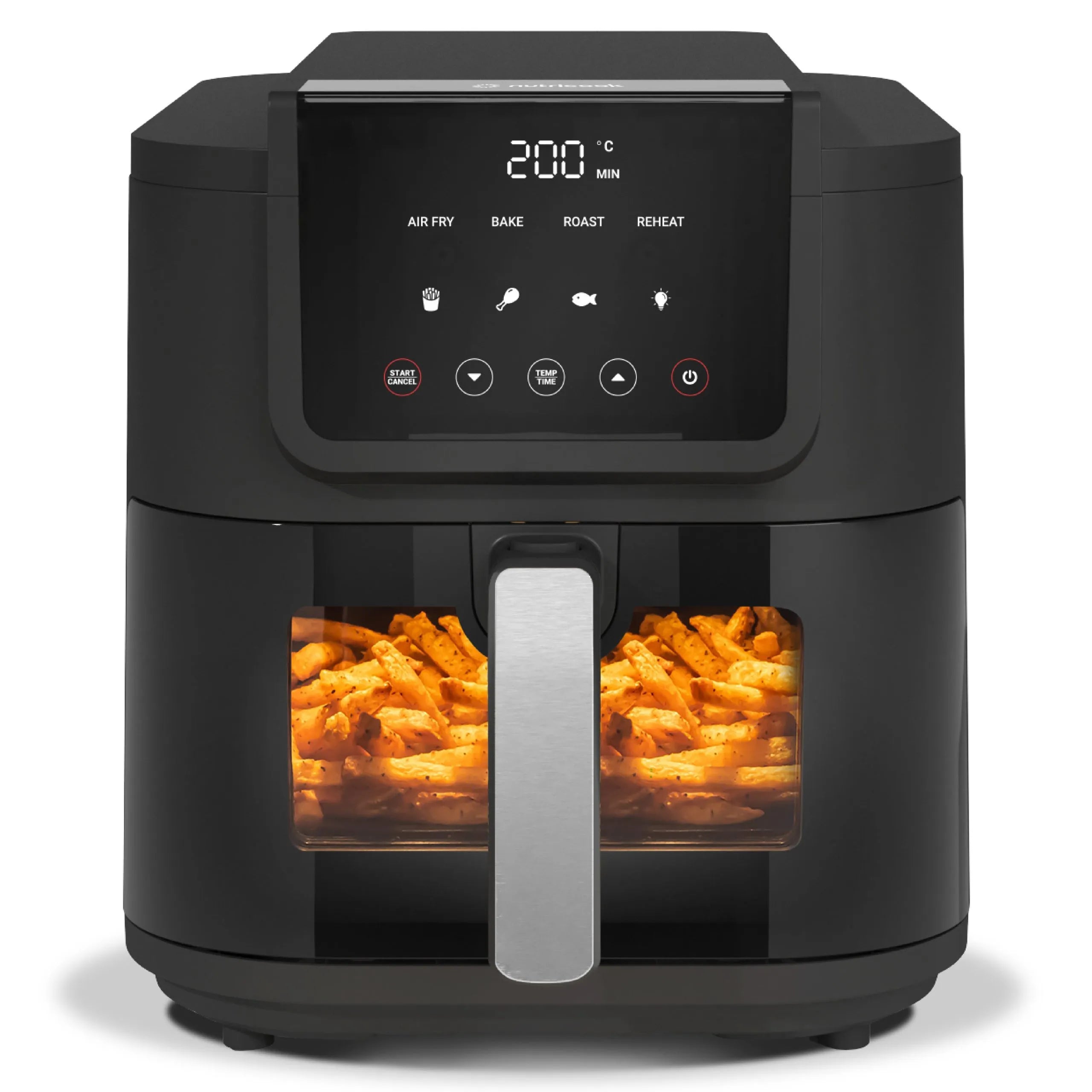 Nutricook NC-AFS100 Slim Air Fryer | 5L | 1500W | 4 Programs | Ceramic Coating | Viewing Window
