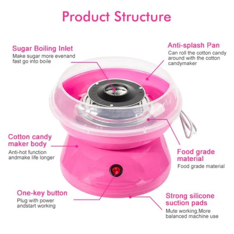 The Source Candy Floss Maker Sweet Treats Custom Flavors - Pink