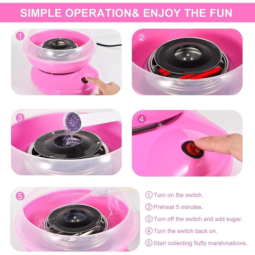 The Source Candy Floss Maker Sweet Treats Custom Flavors - Pink