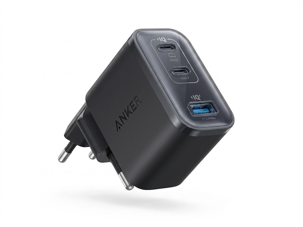 Anker Nano Charger (70W, 3 Ports) – Ultra-Compact | MacBook Fast Charging