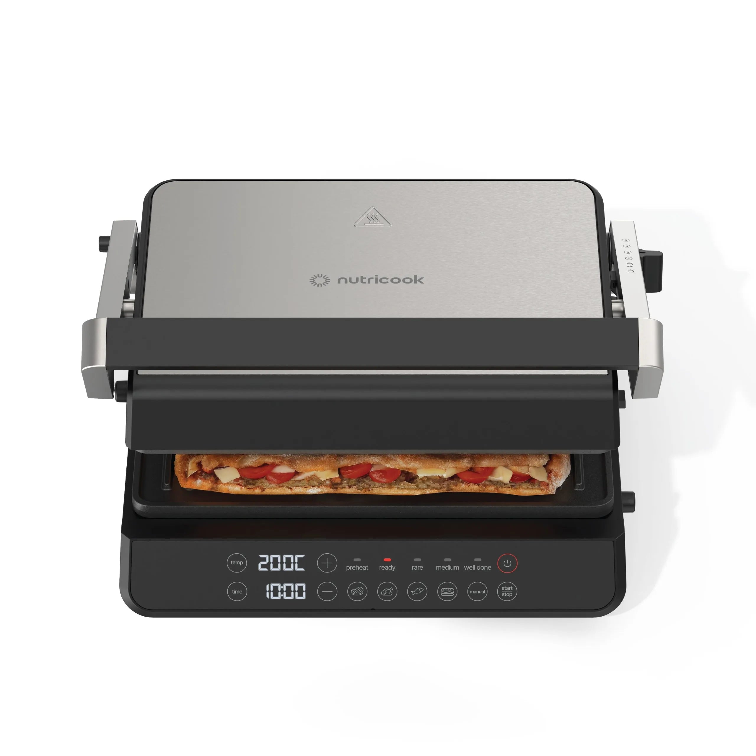 Nutricook NC-CG240 Electric Grill | 2000W | Non-Stick Surface | Adjustable Temperature Control | Black