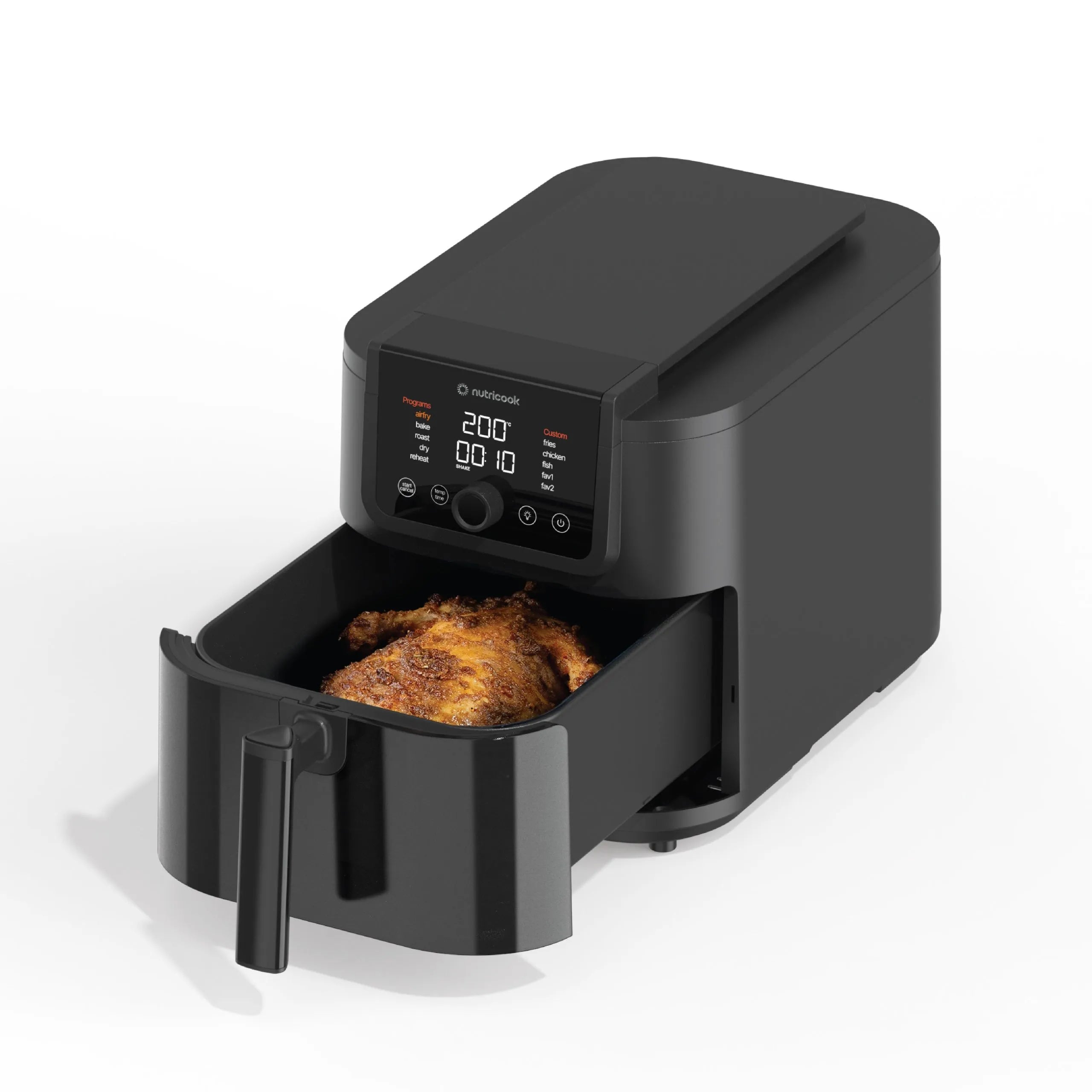 Nutricook NC-AFS330 Slim XXL Air Fryer | 8L | 1700W | 10 Programs | Ceramic Coating | Viewing Window