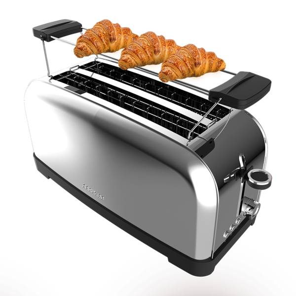 Cecotec Toastin' Time 1500 Inox 4-Slice Toaster 1500W Stainless Steel