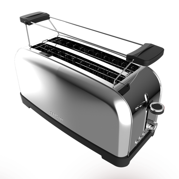 Cecotec Toastin' Time 1500 Inox 4-Slice Toaster 1500W Stainless Steel