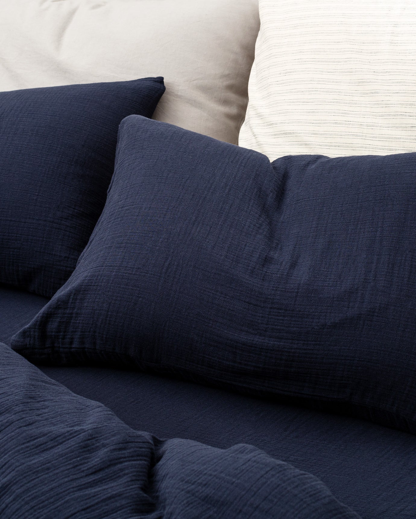 Marla Muslin Superking Size Duvet Cover Set - Fitted - Madame Coco JO