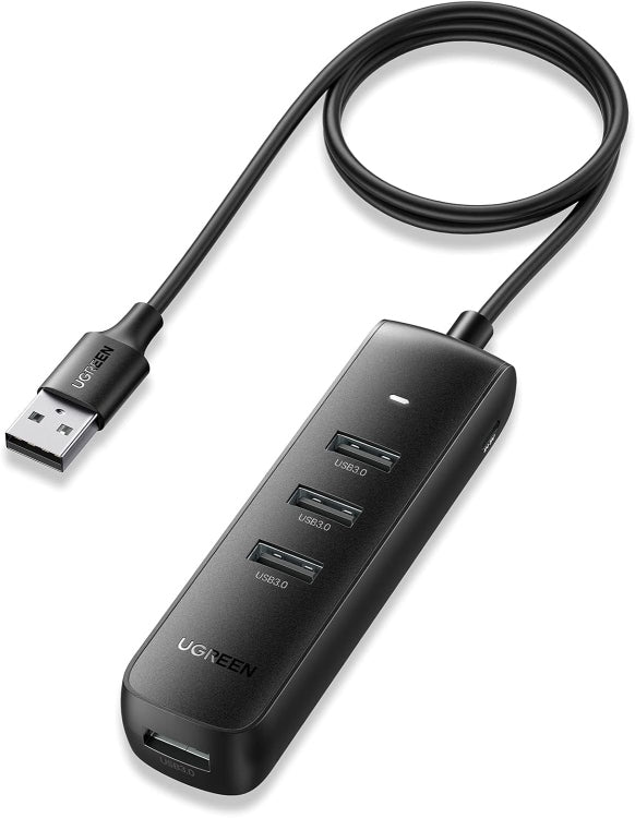 UGREEN USB 3.0 Hub 4 Ports 1M Cable – Black CM416 80657