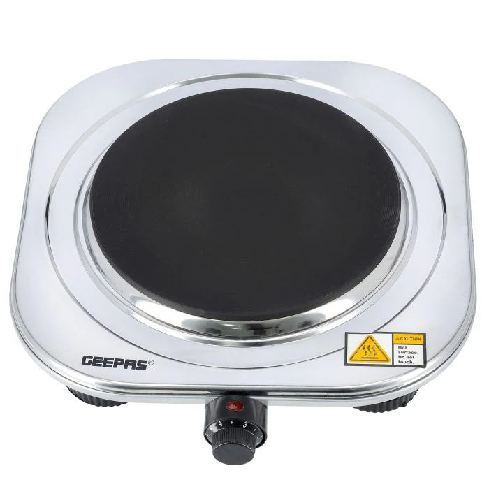 Geepas Stainless Steel Single Hot Plate 1500W 185mm