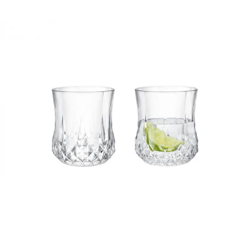 Madame Coco Audrey 4-Piece Water Glass Set by – Slender Refined Drinking Glasses with Lasting Crystal Clarity