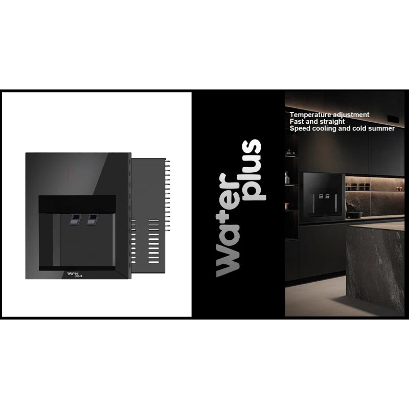 WaterPlus Built-in Water Cooler B2024-M – Black Glass Finish | Manual