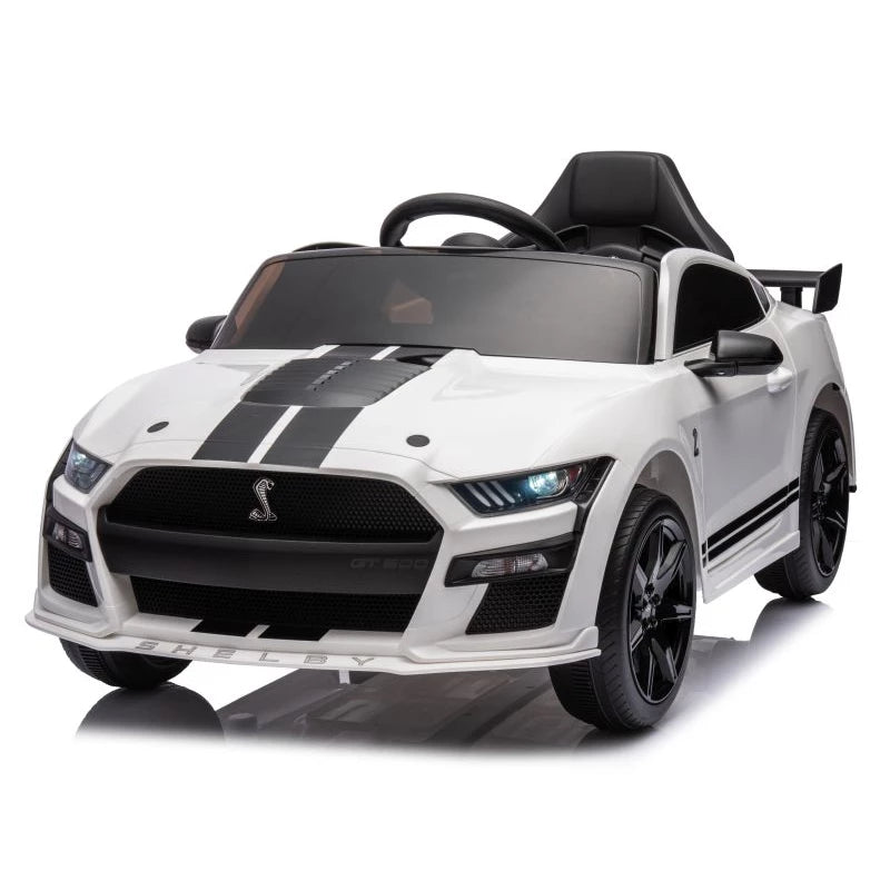 Ford Mustang Shelby GT500 Kids Ride-On Car – 12V White