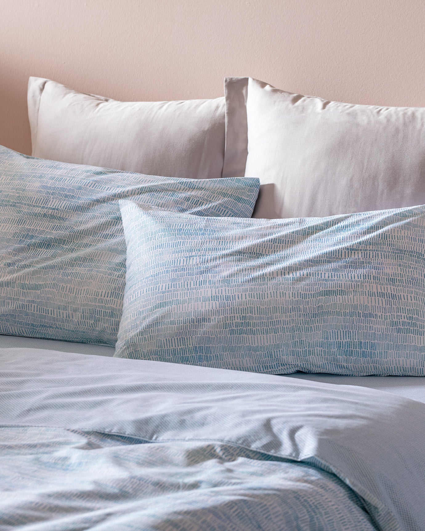 Pinot King Size Fitted Duvet Cover Set - Ranforce Patterned - Madame Coco JO
