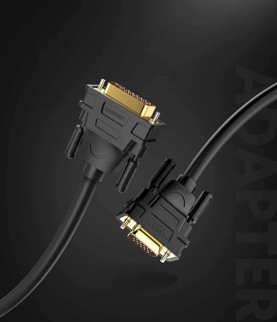 UGREEN DVI (24+5) to VGA Male Cable 2m (Black) – 11677