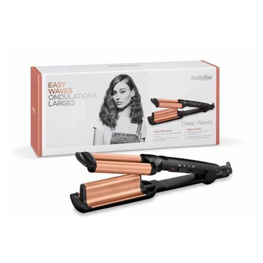 BaByliss Styler Deep Waves Ceramic Curling Iron W2447E - Triple Tourmaline