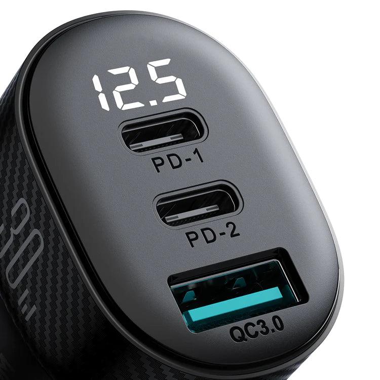 Joyroom 2A1C 30W Car Charger Fast & Efficient Charging - Black