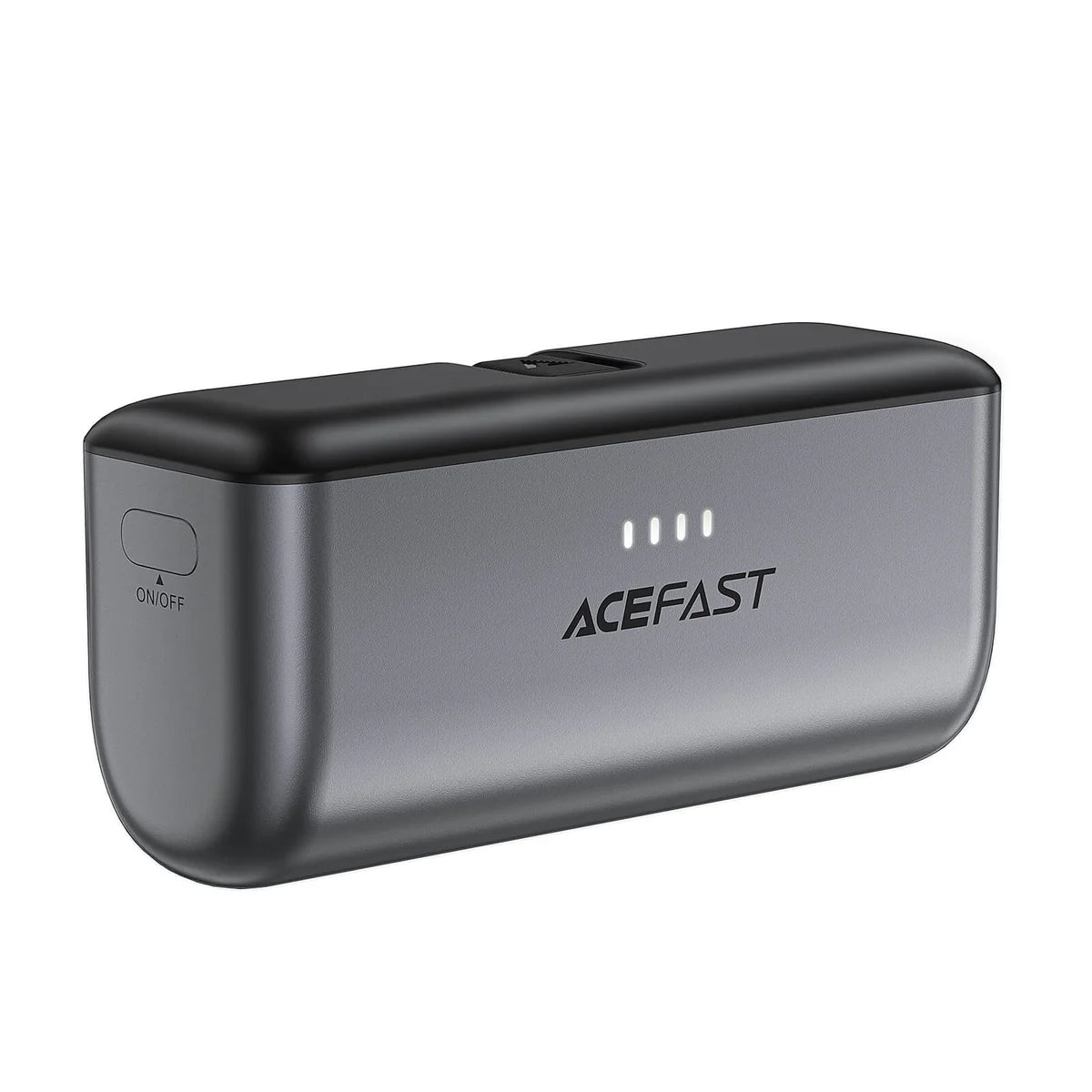 ACEFAST 5000mAh Fast Power Bank with Foldable Plug | PD 20W USB-C | Dual Input/Output | Black