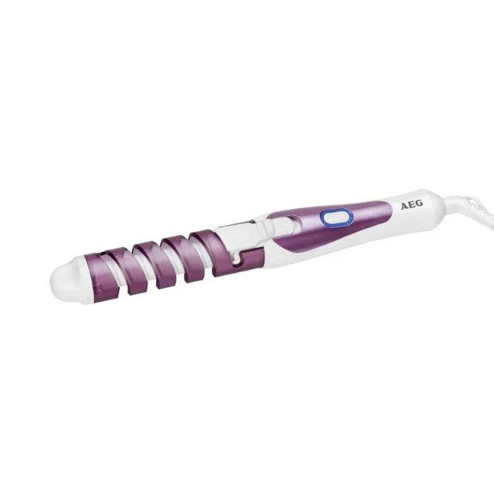 AEG Curling Iron HC 5672 – 25W Ionic Hair Curler with Mains Power | Lilac & White