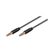MicroConnect 3.5mm Stereo AUX Cable Male to Male Gold-Plated - MCTCBLAUDLL1.5W