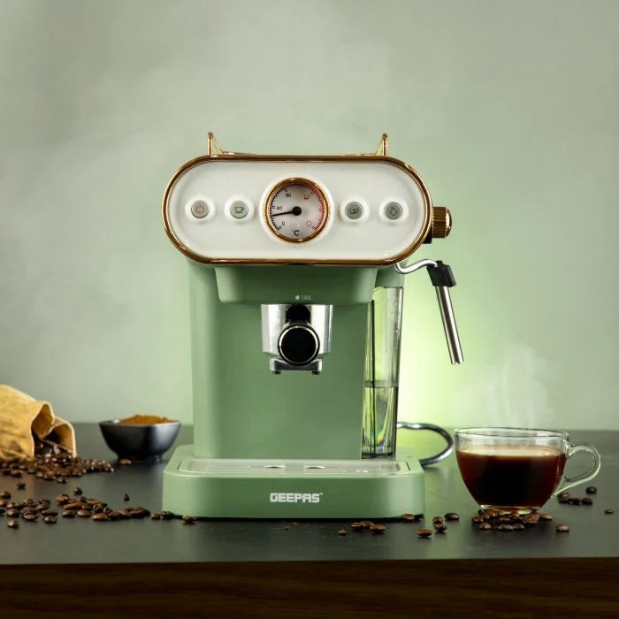 Geepas 3-in-1 Espresso Machine 1L 19 Bar Pressure