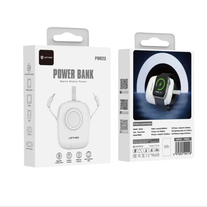 Lenyes PW023 Mini 5000mAh Power Bank – Type-C Fast