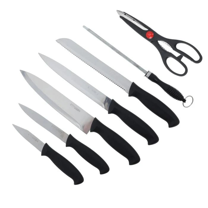 Royalford 8pcs Kitchen Knives Set with Wooden Block