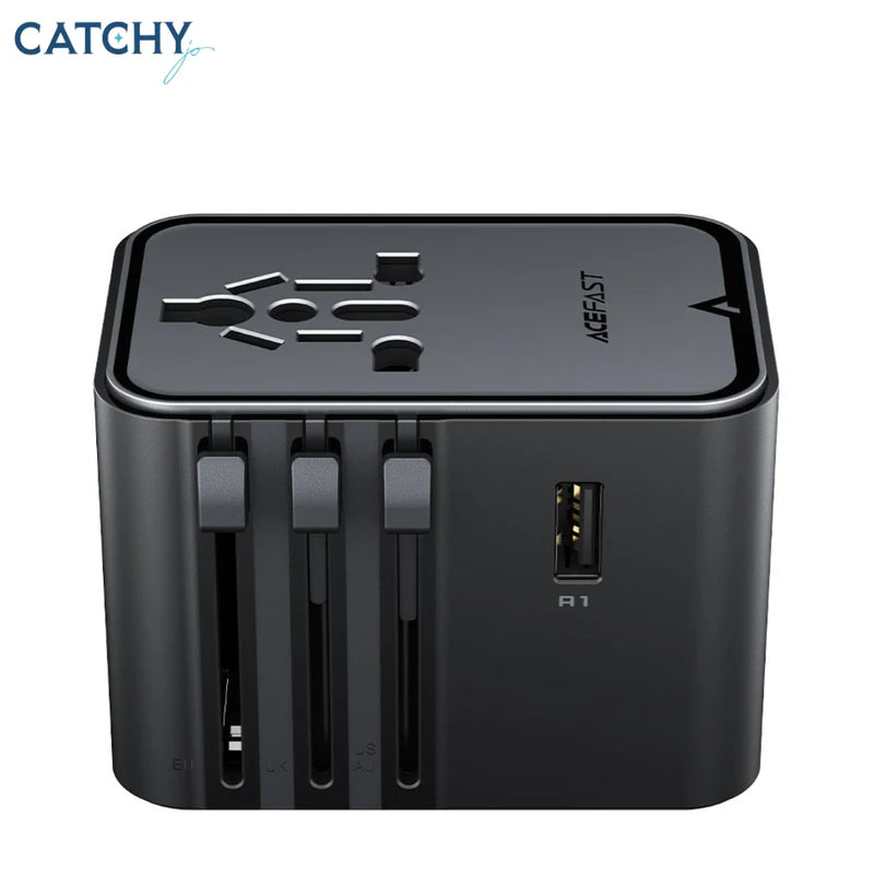 ACEFAST Z8 PD45W GaN 5-Port Charging Adapter (3×USB-C + 2×USB-A)
