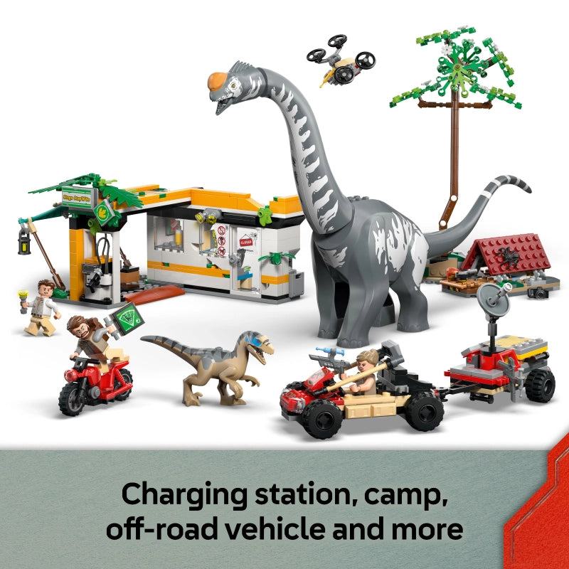 LEGO Jurassic World Raptor & Titanosaur Tracking Mission – 582 Pieces | Set 76973