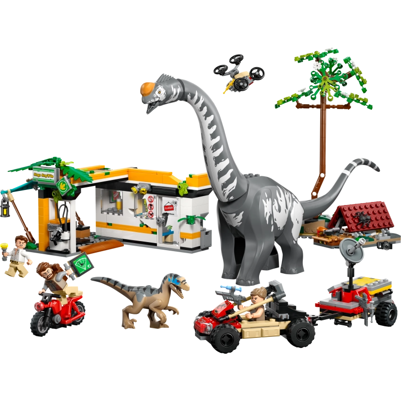LEGO Jurassic World Raptor & Titanosaur Tracking Mission – 582 Pieces | Set 76973
