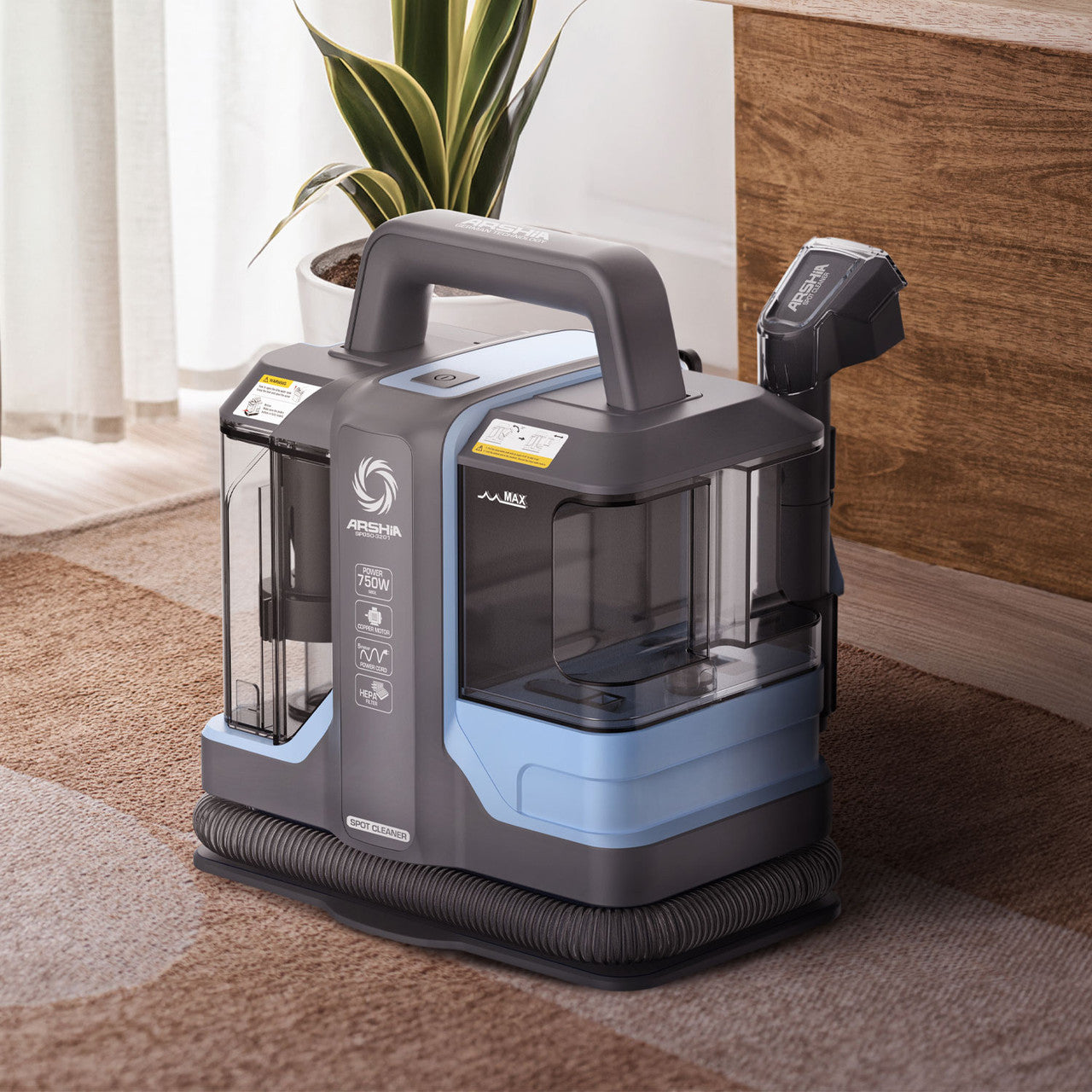 Arshia Spot Cleaner – 1000W Power & Dual Water Tanks