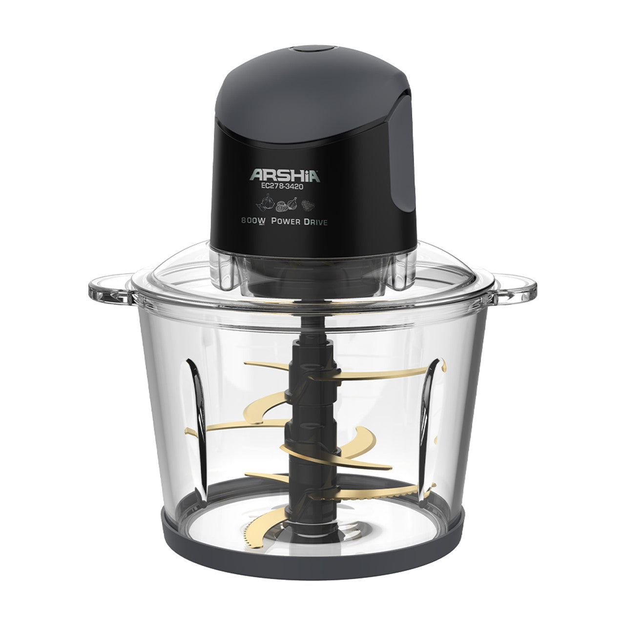 Arshia 3L Electric Chopper – 800W with Dual Bowls