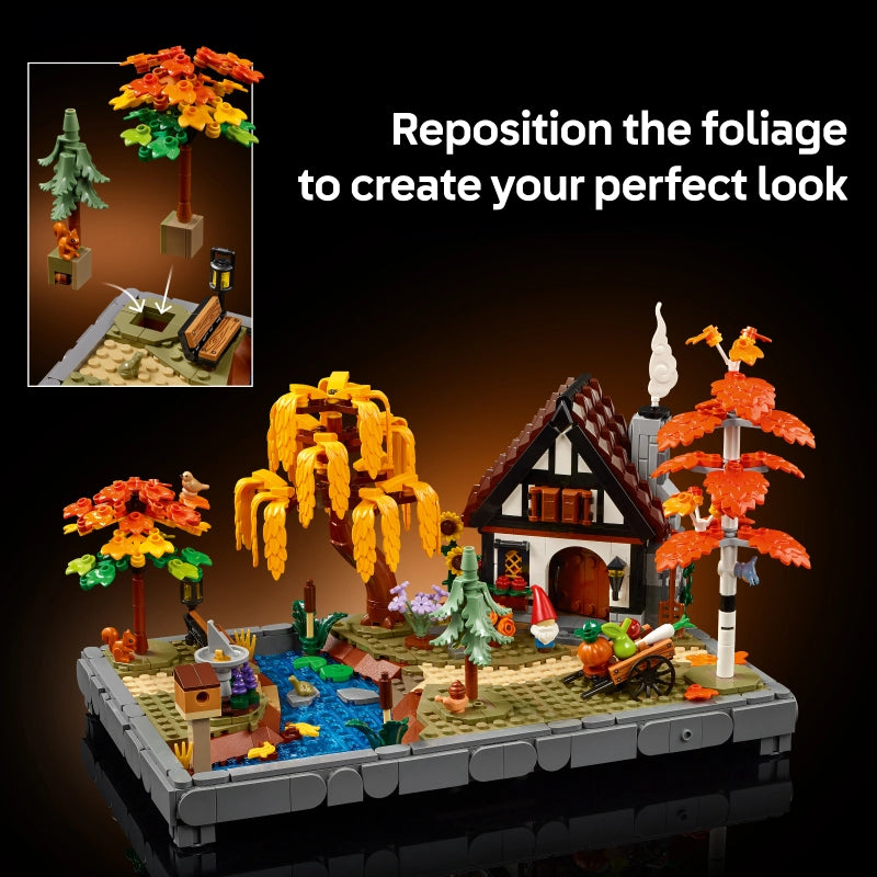 LEGO Icons Autumn Cottage Garden – 1102 Pieces | Set 11372