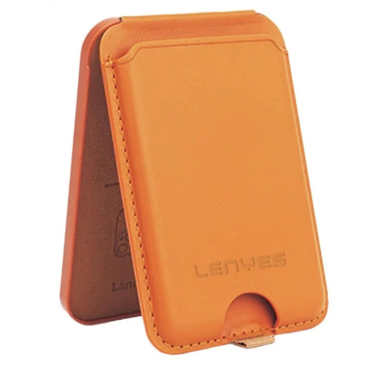 LENYES LMW102 Card Holder – Brown, Slim & Elegant