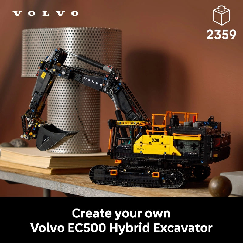 LEGO Technic Volvo EC500 Hybrid Excavator – 2359 Pieces | Set 42215