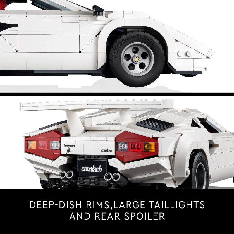 LEGO Icons Lamborghini Countach 5000 Quattrovalvole – 1506 Pieces | Set 10337 (Rare Edition)