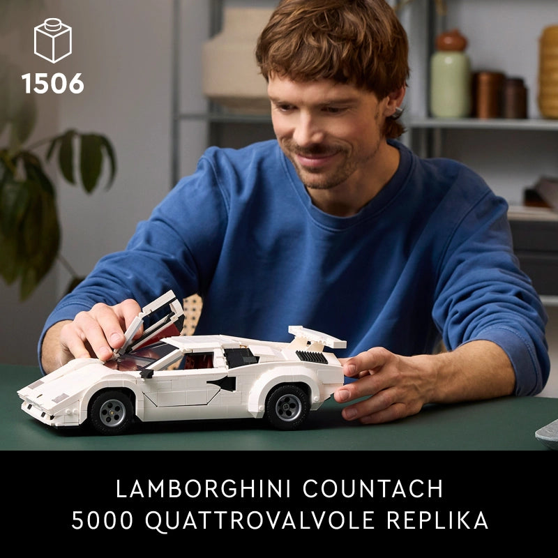 LEGO Icons Lamborghini Countach 5000 Quattrovalvole – 1506 Pieces | Set 10337 (Rare Edition)