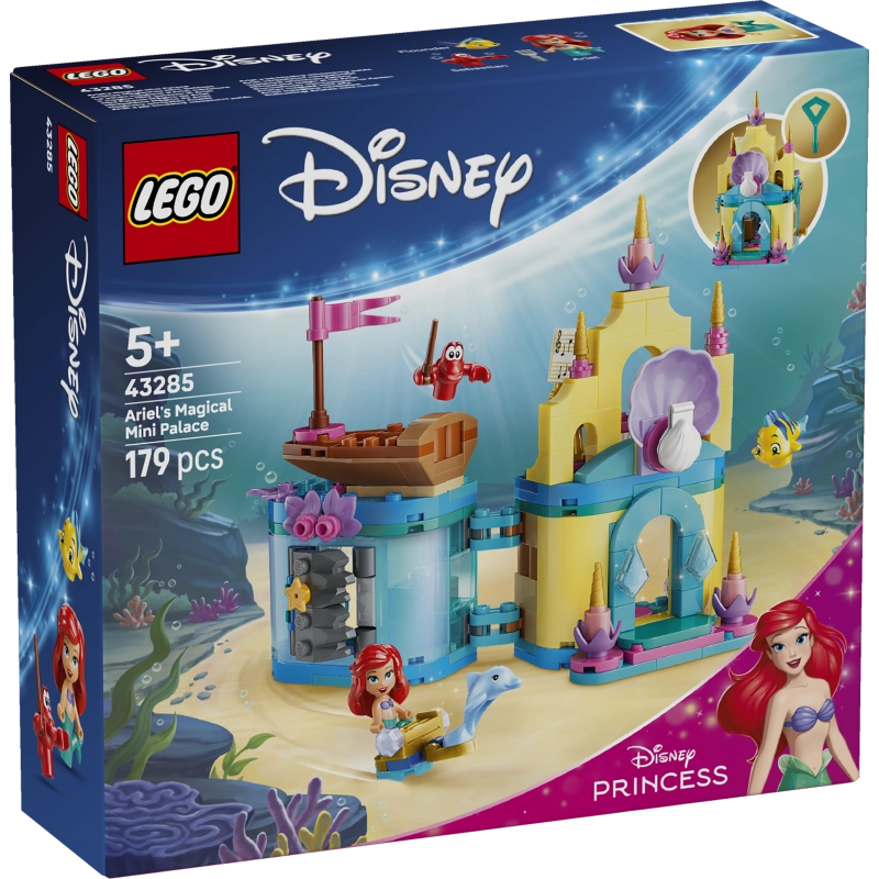 LEGO Disney Ariel's Magical Mini Palace – 179 Pieces | Set 43285