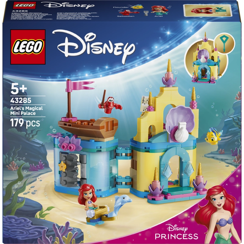 LEGO Disney Ariel's Magical Mini Palace – 179 Pieces | Set 43285