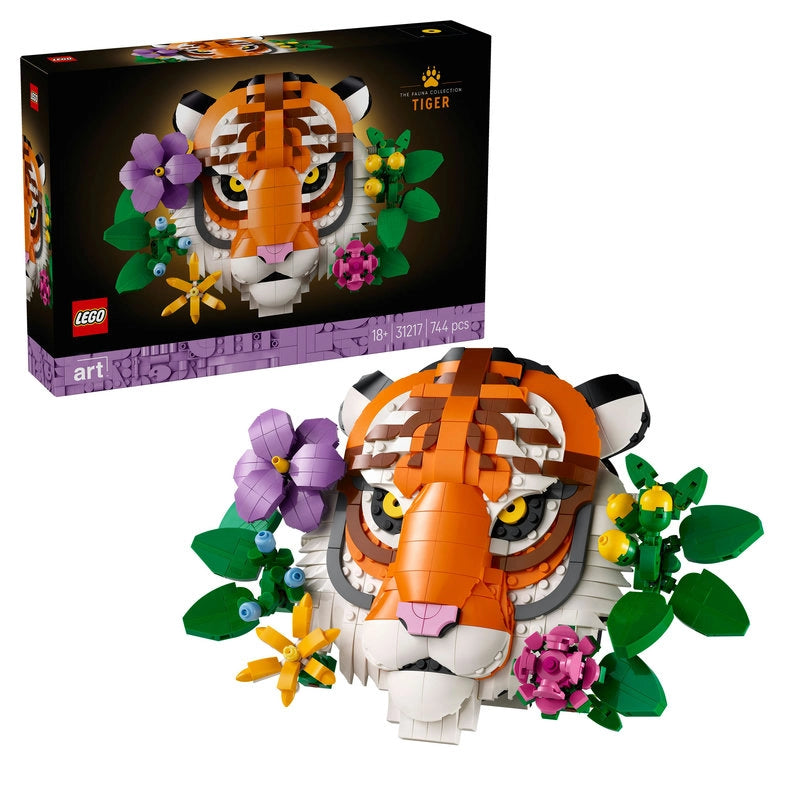 LEGO Art The Fauna Collection – Tiger | 744 Pieces | Set 31217
