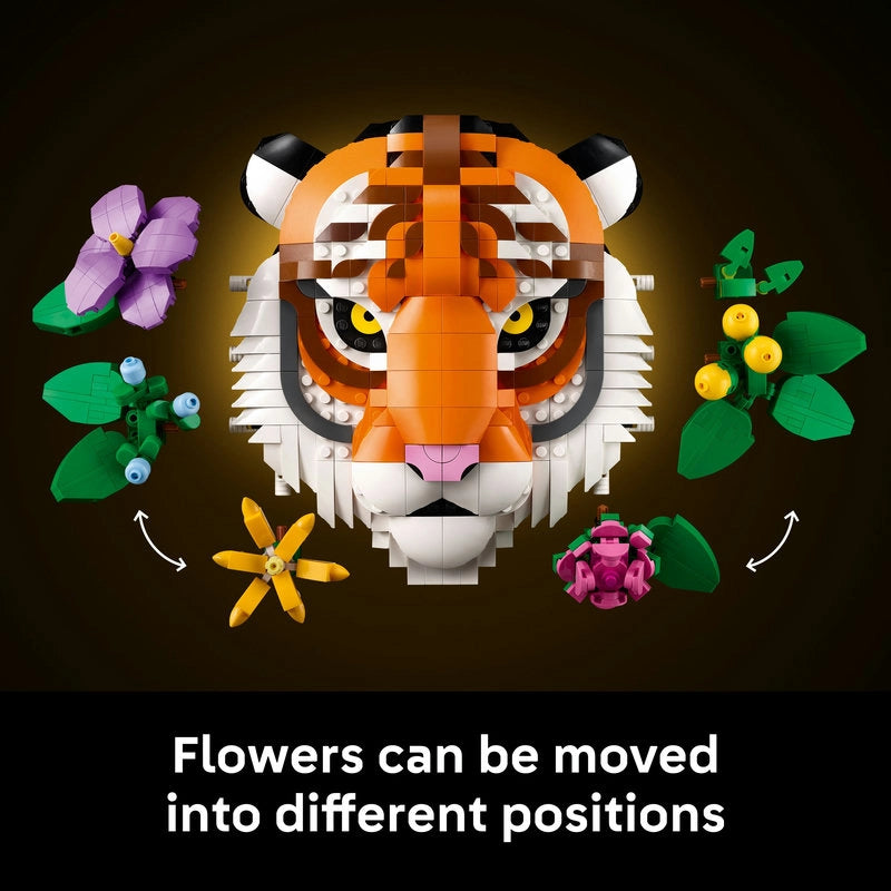 LEGO Art The Fauna Collection – Tiger | 744 Pieces | Set 31217