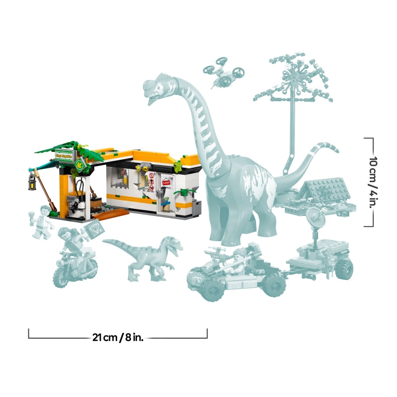 LEGO Jurassic World Raptor & Titanosaur Tracking Mission – 582 Pieces | Set 76973