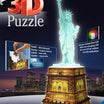 Ravensburger 3D Puzzle Building Statue of Liberty - Night Edition - 108 Pieces