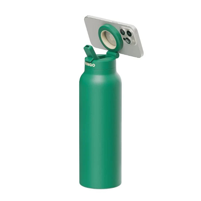 Ringo MagSafe Water Bottle + Magnetic Booster Ring - 709ml | RIN-RGO24SIP-GN