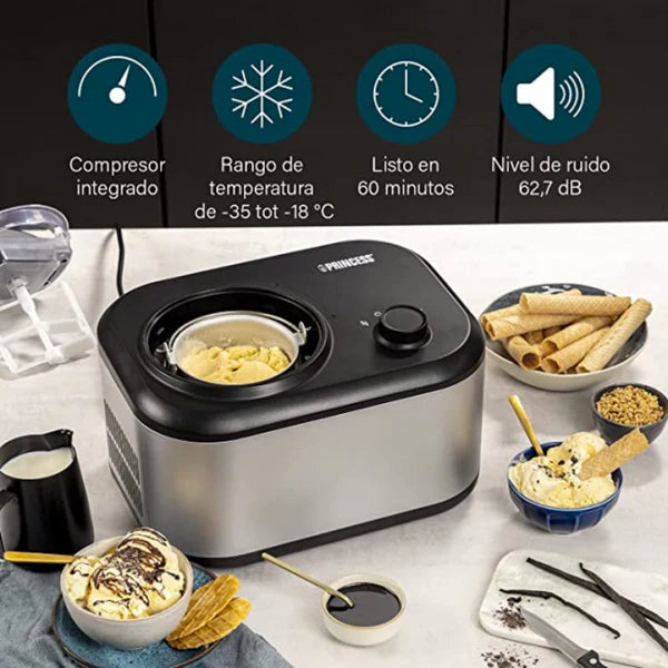 Princess Ice Cube Maker - Automatic Ice Machine 2.8L with LCD Display