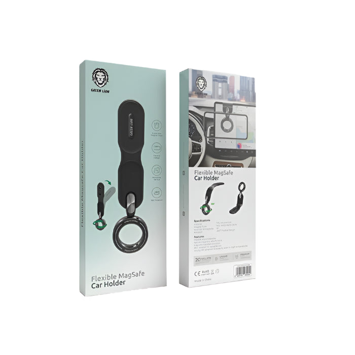 Green Lion Flexible MagSafe Car Holder – Secure & Adjustable Mount