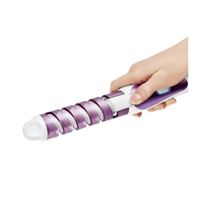AEG Curling Iron HC 5672 – 25W Ionic Hair Curler with Mains Power | Lilac & White
