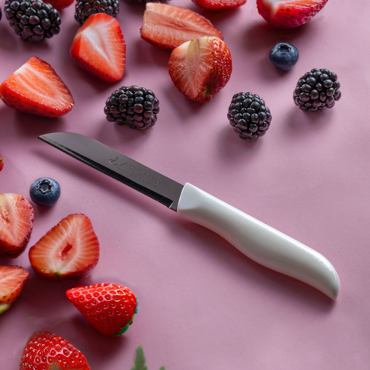 Arshia 6-Piece Fruit Knife Set – 88mm Stainless Steel Blades for Precise Peeling & Slicing
