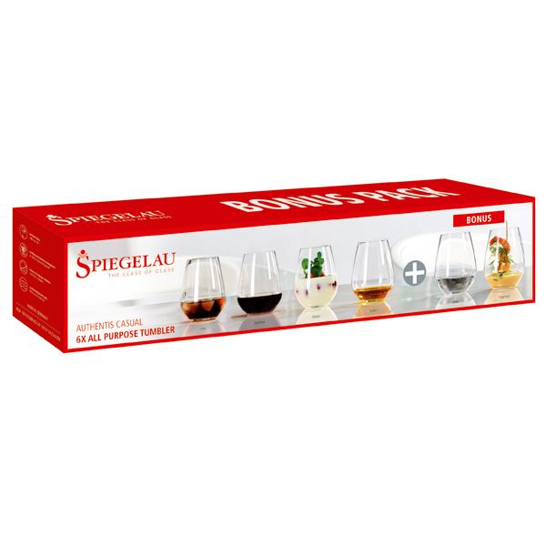 Spiegelau Crystal Glass Set – 6 Pieces, 460ml Each