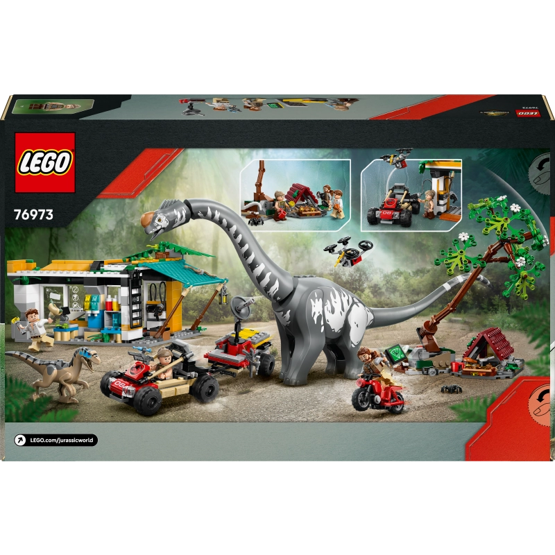 LEGO Jurassic World Raptor & Titanosaur Tracking Mission – 582 Pieces | Set 76973
