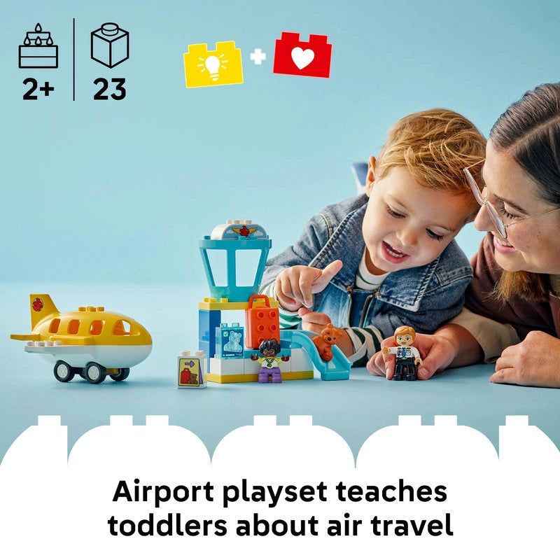LEGO DUPLO First Time at the Airport – 23 Pieces | Set 10443