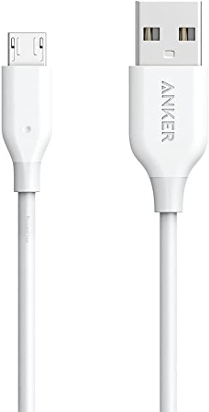 Anker PowerLine Micro USB (6ft) White Offline Packaging V3