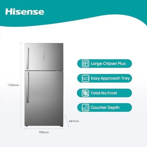 Hisense Top Mount Refrigerator 508L No Frost Inverter